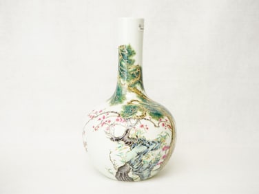 Chinese Famille Rose 'Three Friends of  Winter' Globular Vase,Republic Period
