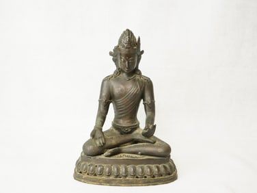 Nepalese Bronze Figure of  A Buddha Vishvamata,19th Century