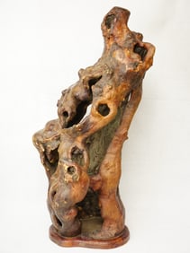 A Large Chinese Scholar Burlwood Sculpture