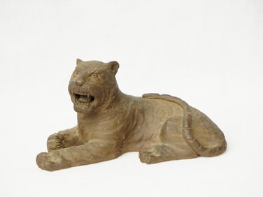 Japanese  Pottery Bizen Tiger