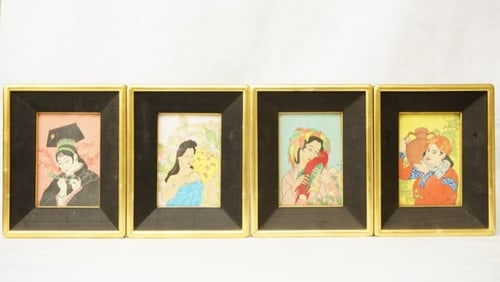 Four Japanese Print by Paul Jacoulet