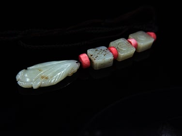 Chinese String of  Jade Beads,Qing Dynasty