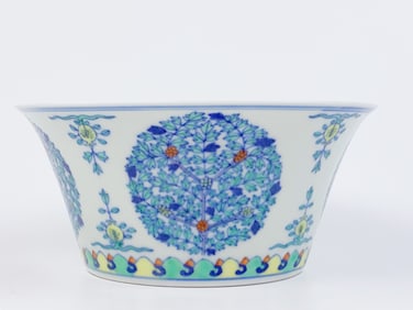 A Fine Chinese  Doucai 'Medallion' Bowl with  Daoguang Mark