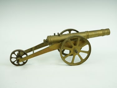 German Embossed Solid Brass Cannon