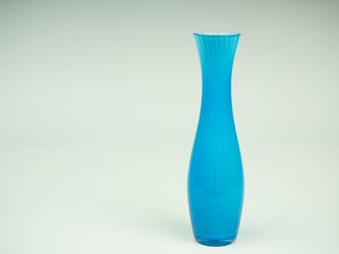 Small  Art Glass Vase in Turquoise