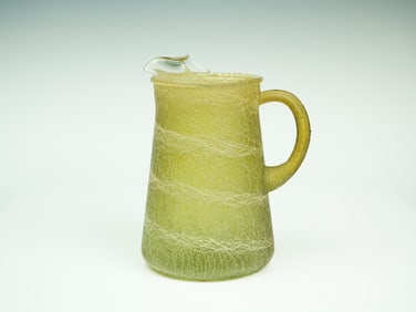 MCM Spaghetti Glass Pitcher
