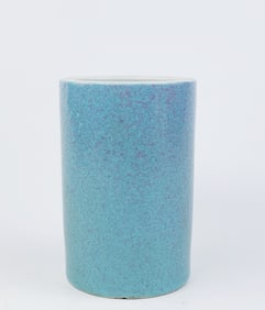 A Chinese Robin's Egg-Glazed Brush Pot