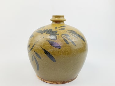 A Chinese Cizhou Kilnrusset-Painted  'Floral' Vase