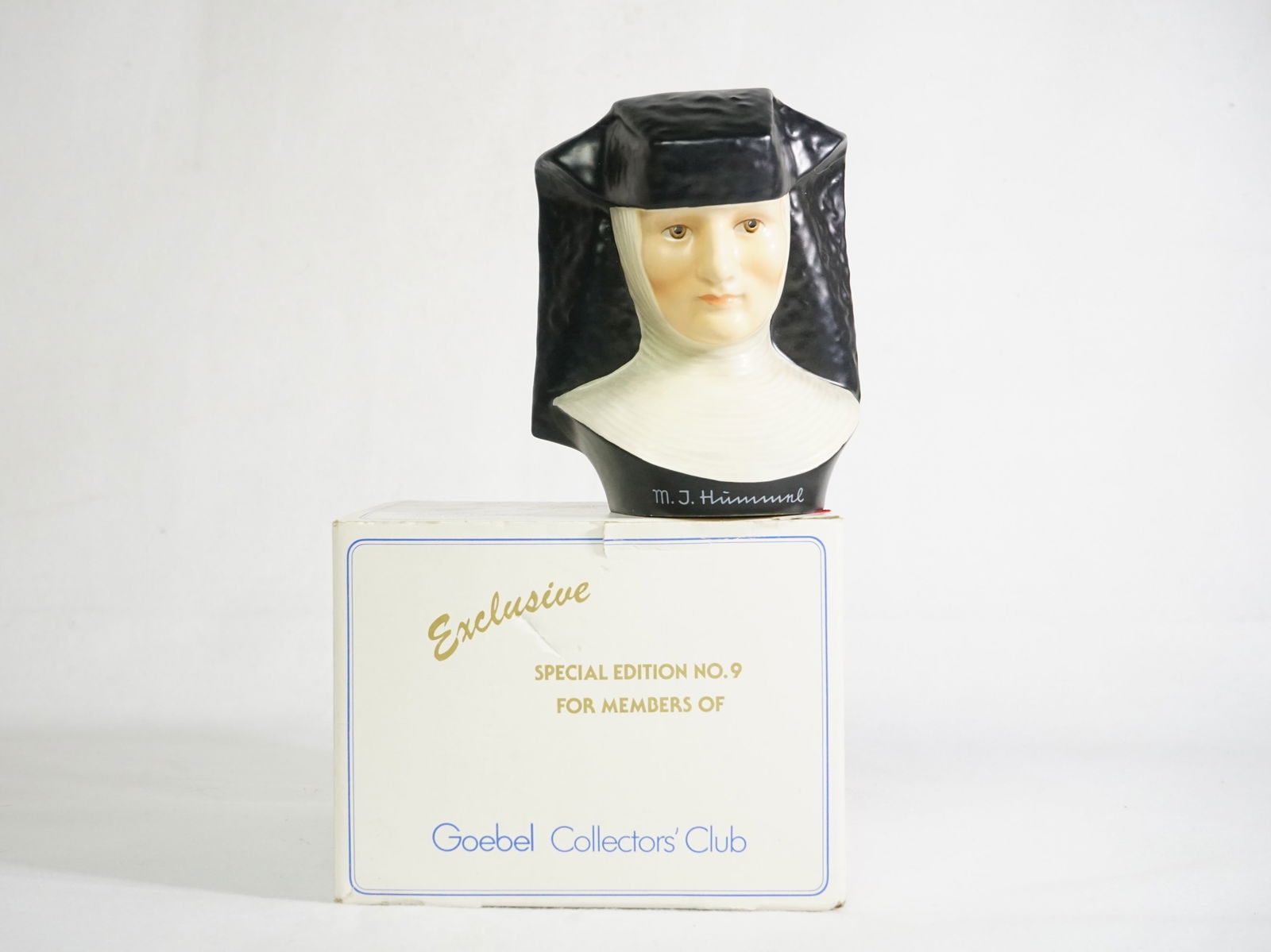 Goebel Hummel Collectors' Club Special Edition Plate Nun: Approximate size: box 5.25x6.75x6.75 in/ figure 5x4.75x3.5 in Shipping: We offer in-house shipping services for most small items. This means that we will take care of packing and shipping the items di