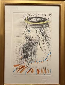 Salvador Dali(1904-1989) Color Etching,King Solomon From 'Songs of Solomon',Numbered '101/500',1971