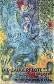Marc Chagall (1887-1985) Original Color Lithograph,'Die Zauberflote, The Magic Flute',1967