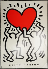 Keith Haring(American, 1958–1990),  'Red Heart',  1993, Artpost Editions