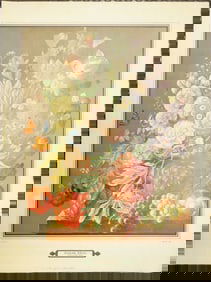 After Joseph Nigg (1782–1863), "Bouquets of Flowers," Lithograph, Printed By Mourlot, France, 1943