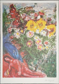 Marc Chagall, ' Les Soucis', Lithograph