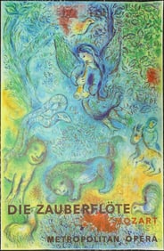 Marc Chagall, "The Magic Flute (Die Zauberflöte)" ,Original Lithograph, 1967