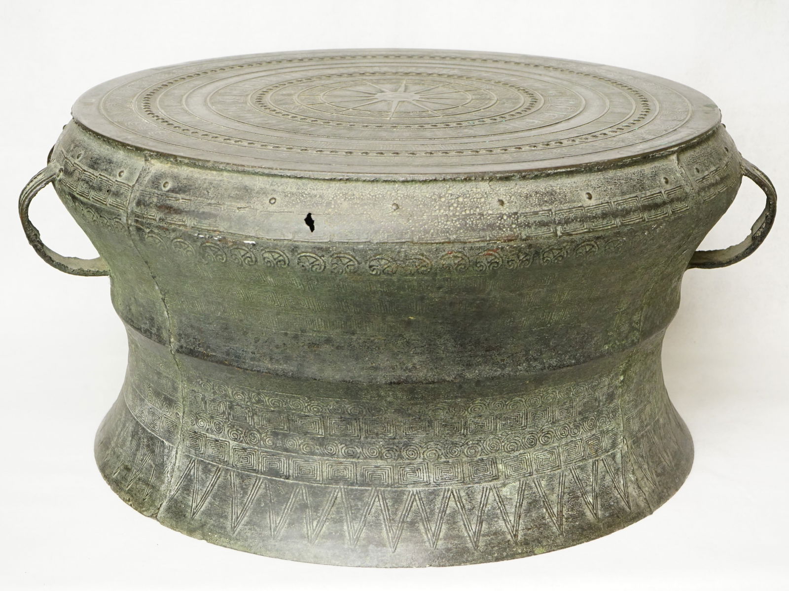 Southeast Asian Bronze Drum, 19th Century (1 of 10)
