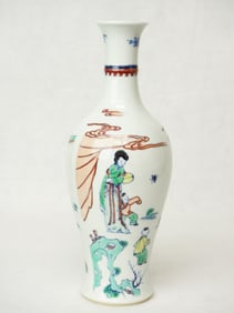 Chinese Doucai Porcelain Vase,Kangxi Mark