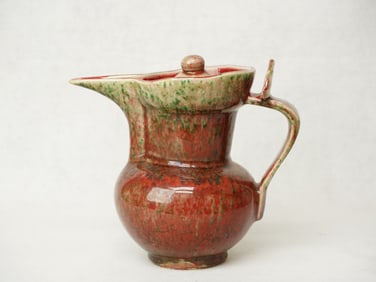Chinese Red Porcelain Pitcher