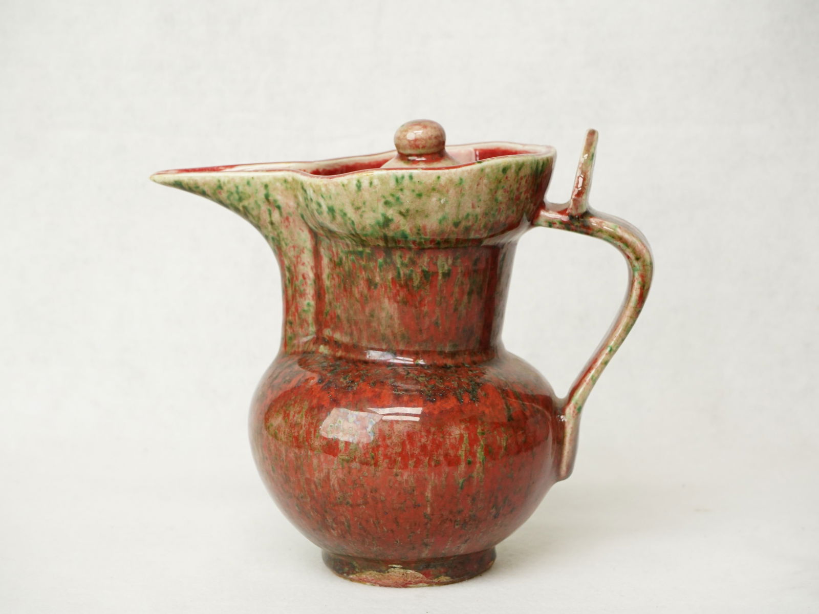 Chinese Red Porcelain Pitcher (1 of 6)
