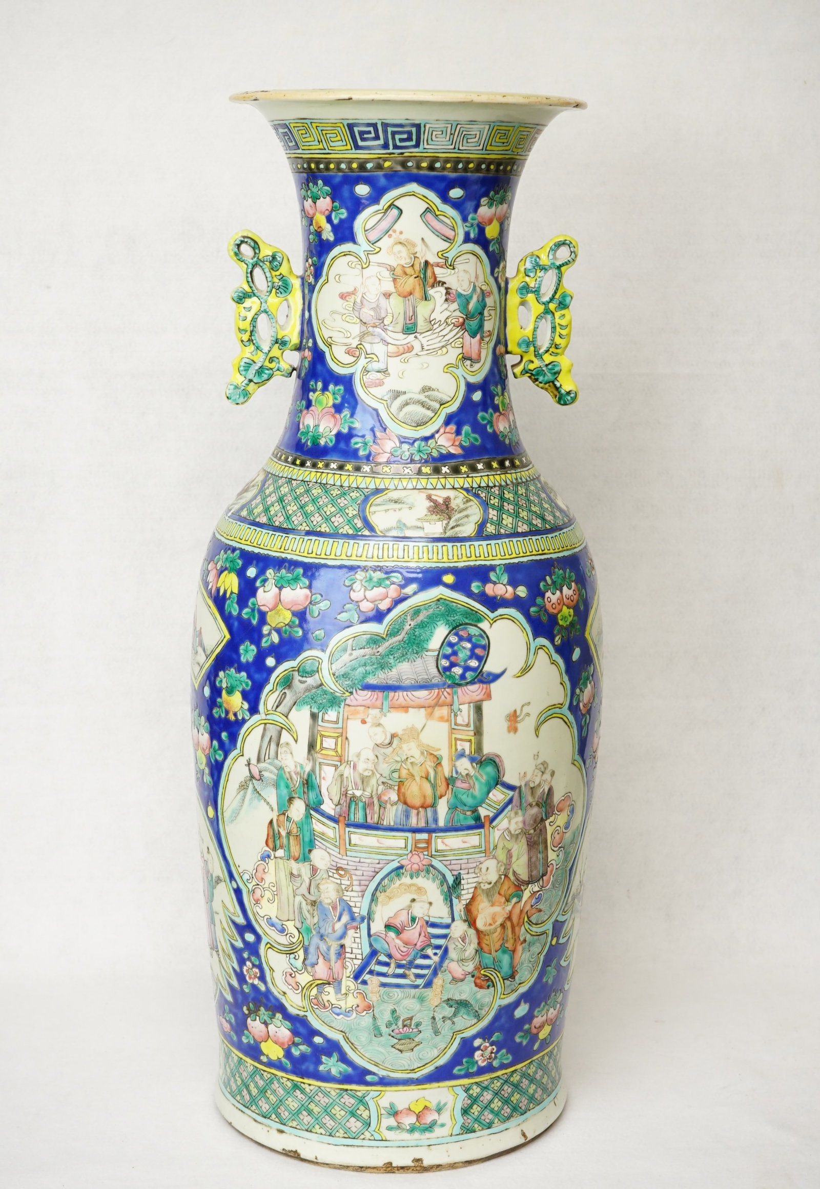 A Chinese Famille Rose 'Immortals' Vase,19th Century: Approximate size:H:23.5 in Shipping: We offer in-house shipping services for most small items. This means that we will take care of packing and shipping the items directly to you. For larger or specia