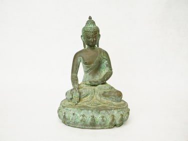 Nepalese Bronze Seated Shakyamuni Buddha Statue