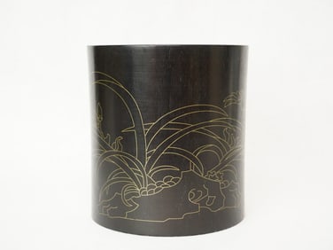 Chinese Woood Brush Pot