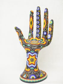 RICK WOLFRYD (American-Mexican, b.1953), 'Magic Hand Series' ,Beaded Sculpture