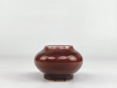 Small Chinese Sang De Boeuf Porcelain Vase