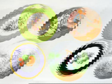 Lot of 4 Collectible Porcelain Plates