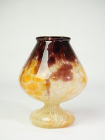 Schneider French Art Deco Glass Vase
