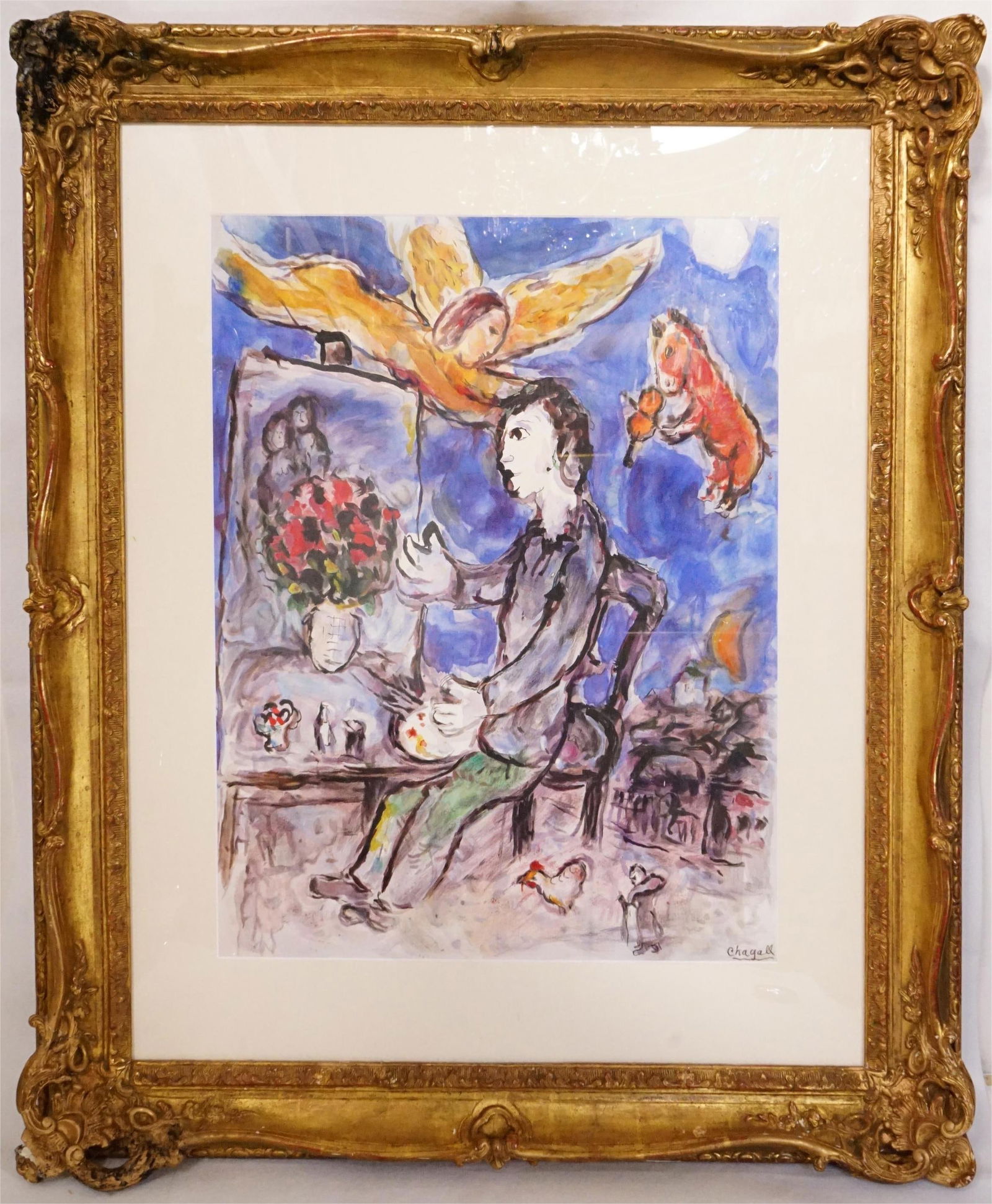Attributed to Marc Chagall (1887-1985) "The artist's Inspiration" (L'inspiration de l'artiste) (1 of 20)