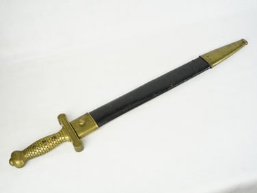 U.S. Springfield Artillery Model 1834 Short Sword With Scabbard, Civil War Period