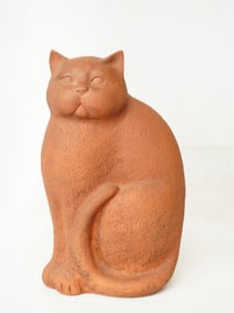 A Vintage Terracotta Cat