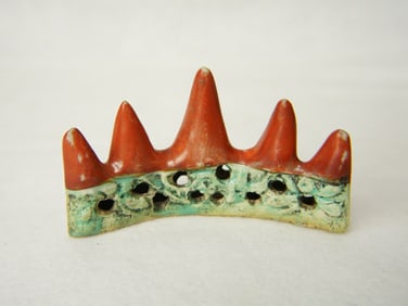 Chinese Mountain Shape Porcelain Brushrest,Qing Dynasty