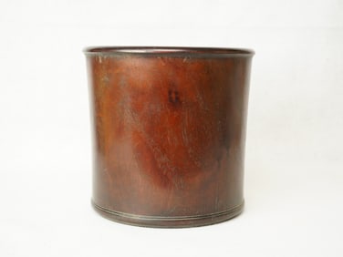 Chinese Carved Rosewood Brush Pot