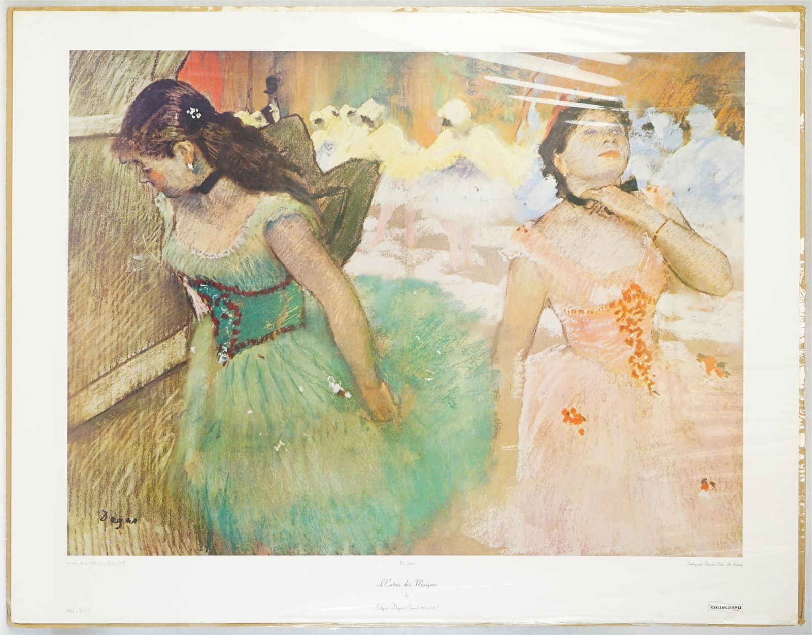 The Entrance of The Masked Dancers By Edgar Degas (French, 1834–1917), Collograph Print,Made In (1 of 6)