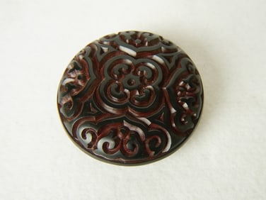 Chinese Black and Cinnabar Lacquer Covered Box