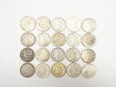 A Collection of 20 Morgan Silver Dollars,1880-1921