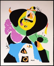 Joan Miro Exhibition Poster - Portrait