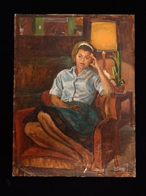 Mervin Honig (1920-1990),Portrait of A Young Woman
