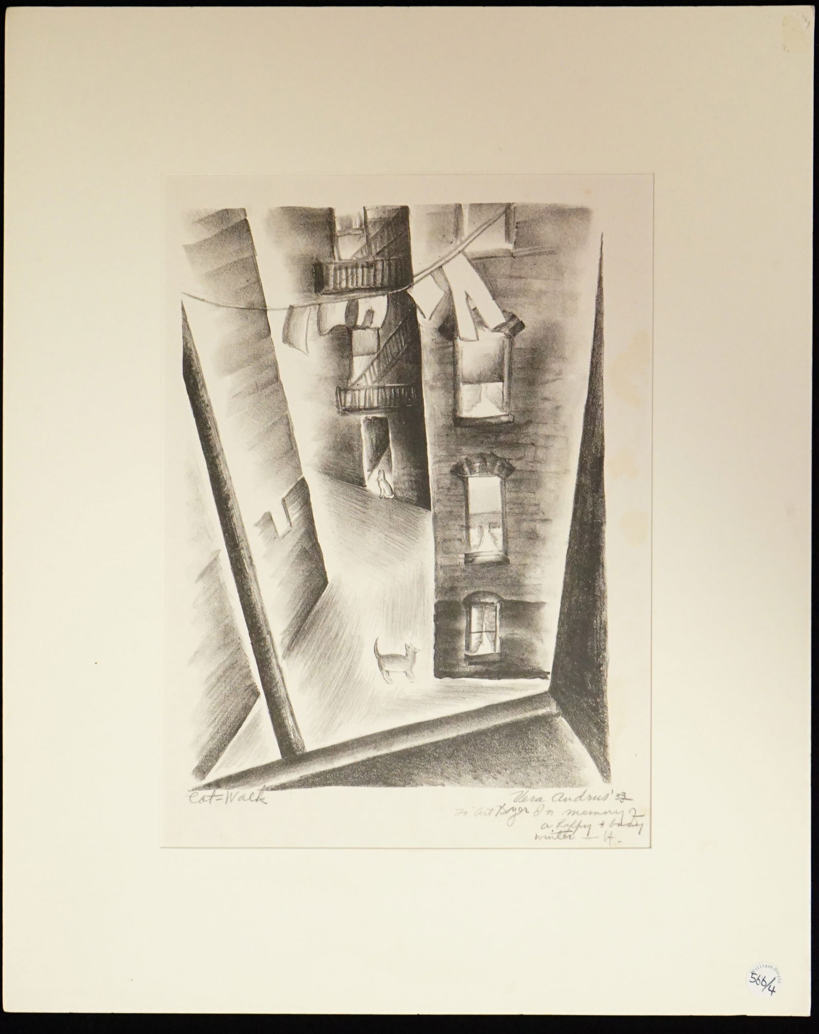 Vera Eugenia andrus (1896-1979) Catwalk Lithograph (1 of 5)
