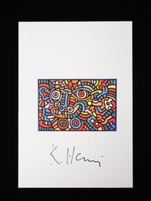 Attributed to Keith Haring, Signed Print
