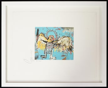 After Basquiat - Fallen Angel, Signed