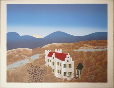 Schloss Remseck,Signed Serigraph