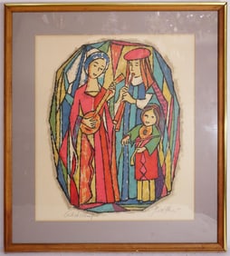 Musicians Print Signed By Joule Stuart.