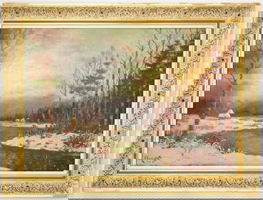 P. Krasnot Russian Rural Oil Painting