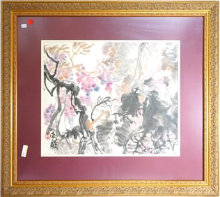 Finely Mounted Chinese Ink Painting, Signed Wu Yi (Born.1934)