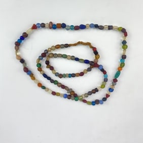 Antique Glass Bead Necklace