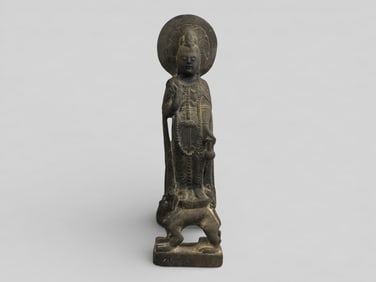 Chinese Carved Stone Kuanyin, Zhou Dynasty Chinese School