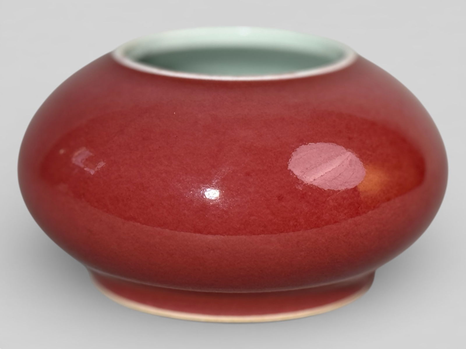 Chinese Red Glazed Porcelain Water Pot (1 of 13)